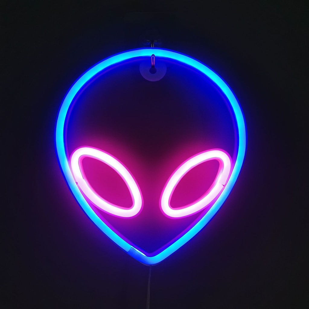 Neon Planet LED Alien Light for Room or Bar Decor