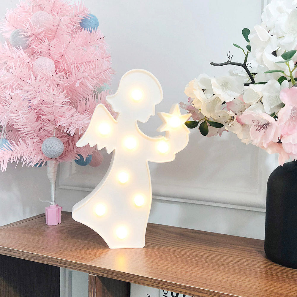 LED Angel Design Night Light for Kids' Room Decor