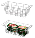 SANNO Chest Freezer Baskets Organizer Deep Freezer Baskets Bin Sturdy Metal Wire freezer storage Organizer for Home Kitchen16.5in
