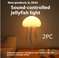 AquaGlow™ LED Jellyfish Mood Lamp – Smart Portable Jellyfish Night Light for Desk & Bedside