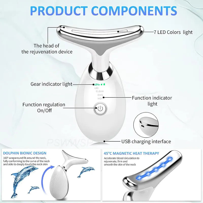 3-Color  Facial Massage Device