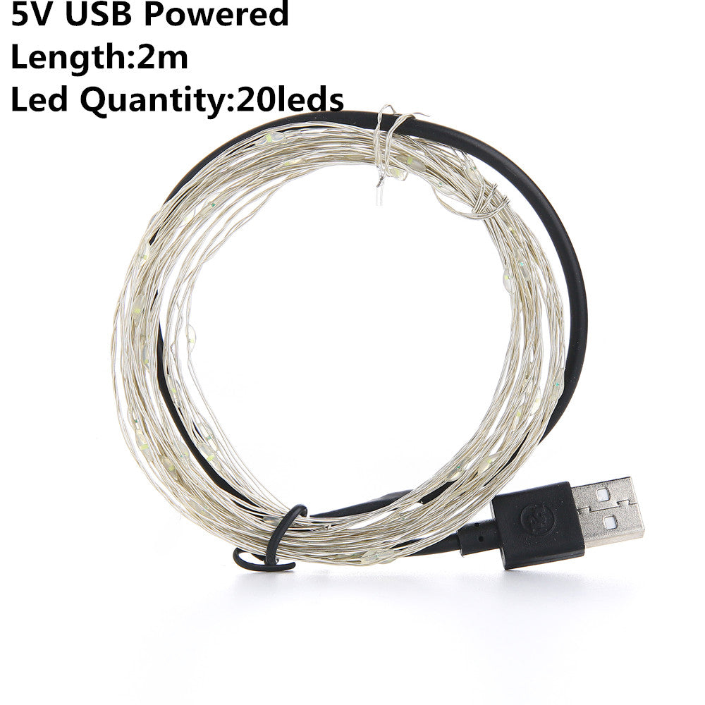 LED Copper Wire String Lights for Room Decoration