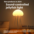 Jellyfish Mood Lamp LED Jellyfish Night Light Portable Jellyfish Lamp Smart Table Lamp for Bedside Desk