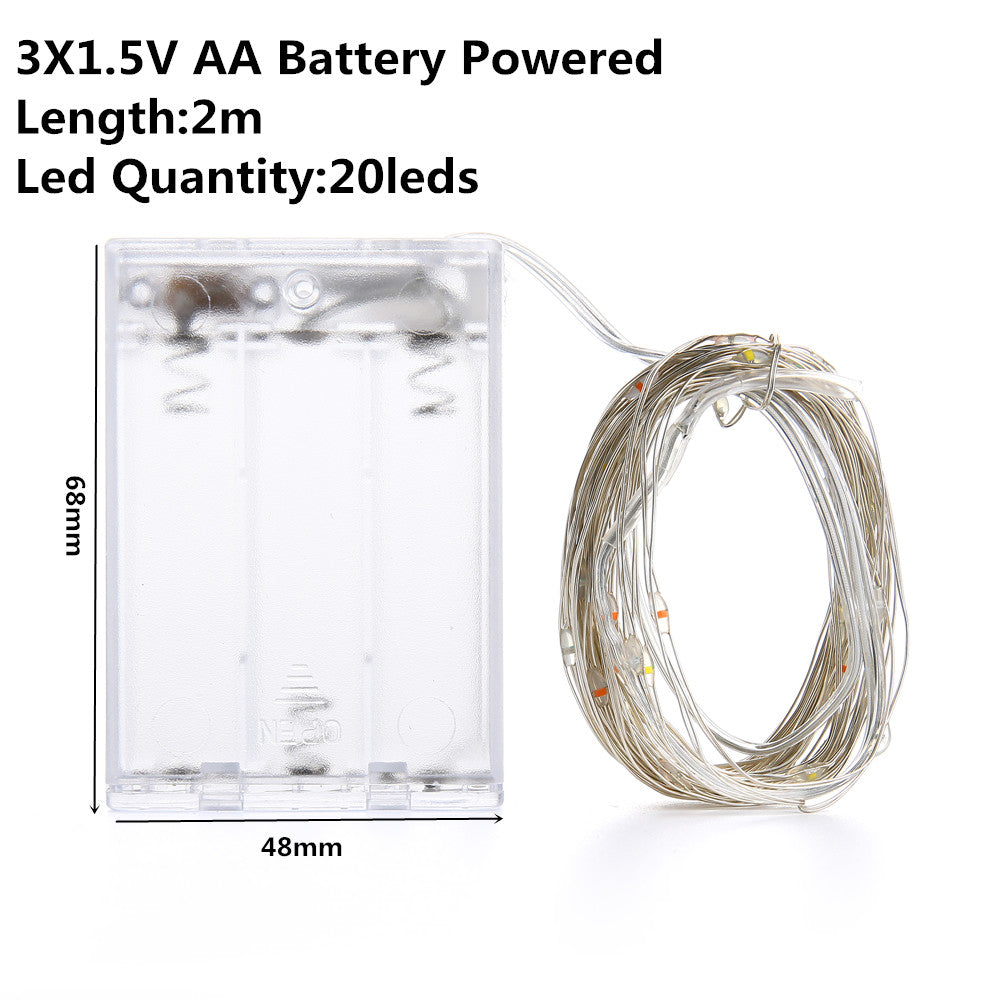 LED Copper Wire String Lights for Room Decoration