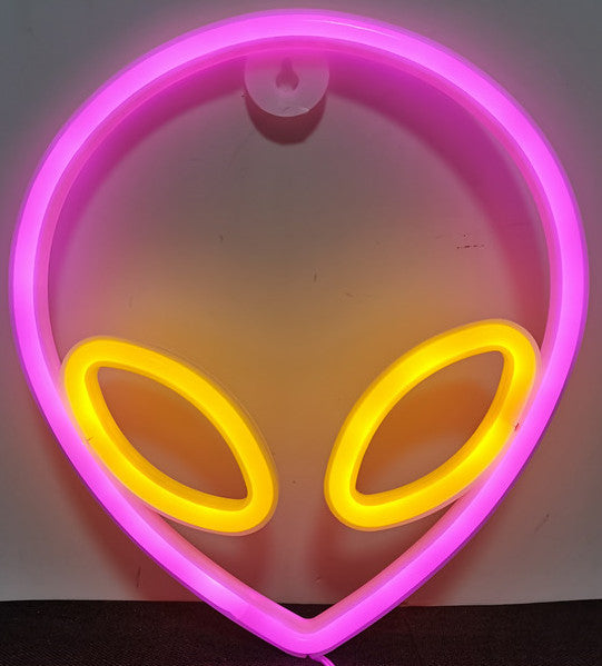 Neon Planet LED Alien Light for Room or Bar Decor