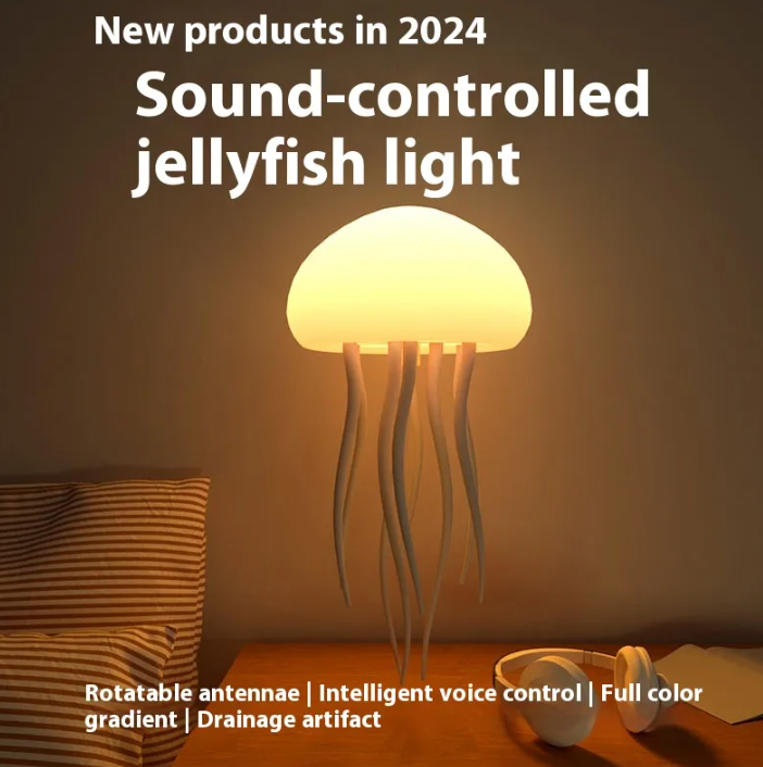 AquaGlow™ LED Jellyfish Mood Lamp – Smart Portable Jellyfish Night Light for Desk & Bedside